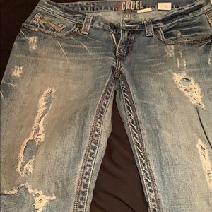 Distressed cruel girls